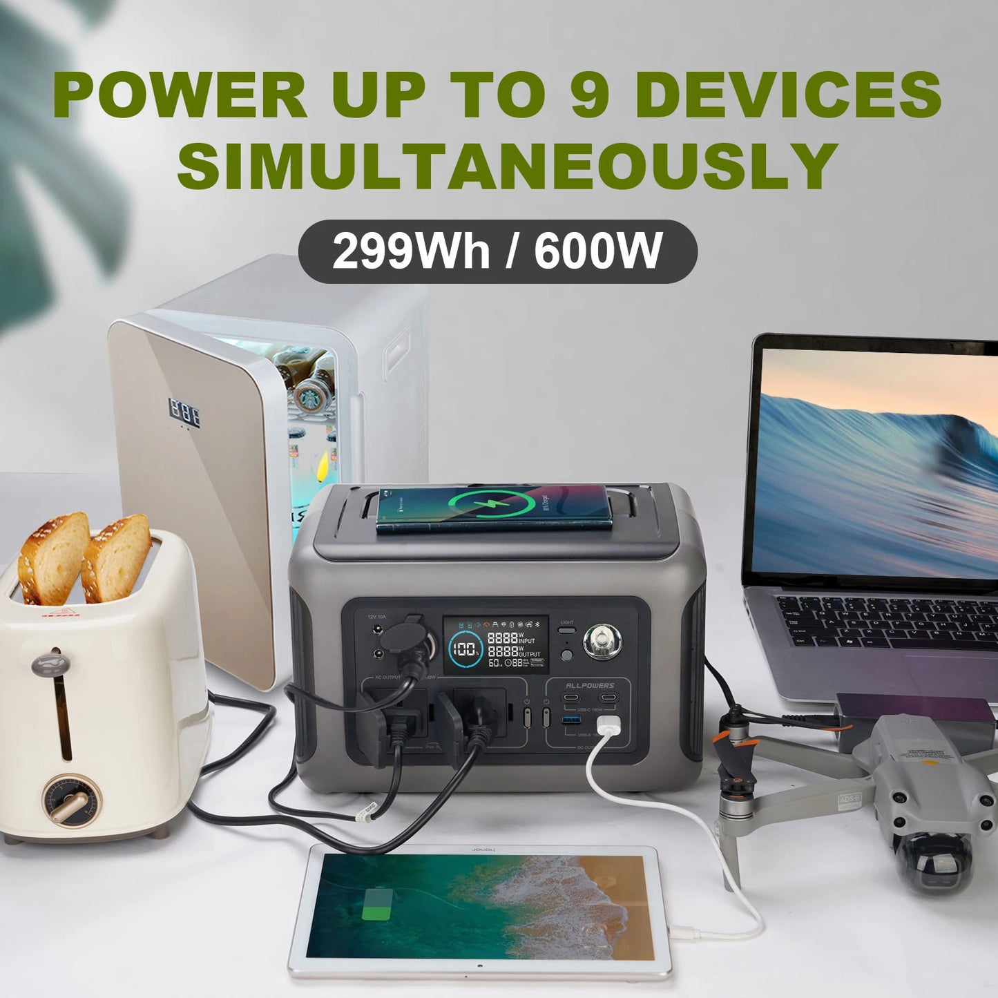 600W Power Station UPS Function