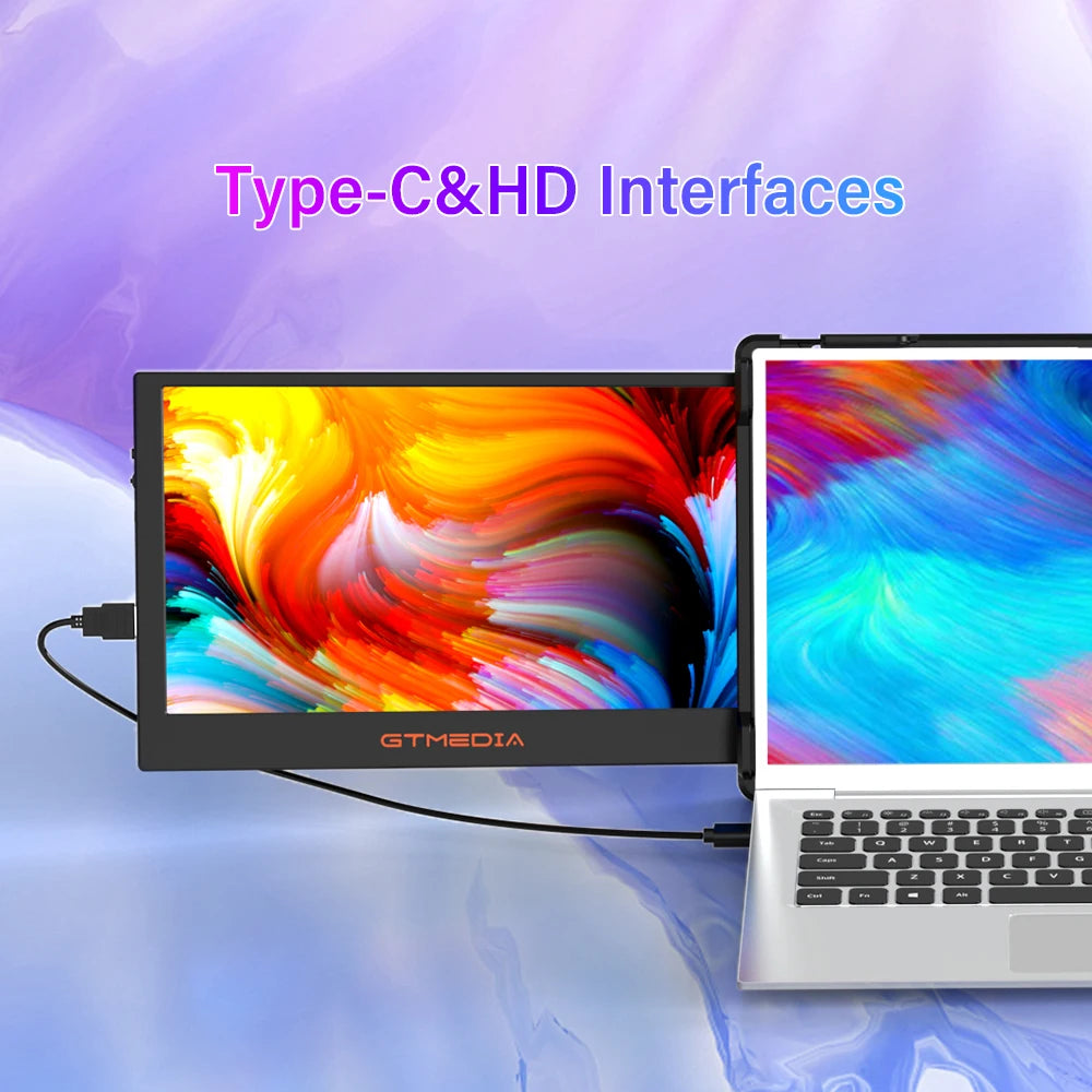 11.6-Inch Portable Extended Monitor 1080P IPS Dual Screens