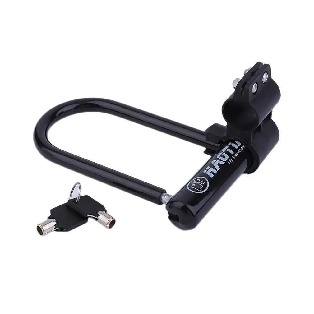 Universal Bicycle Steel Anti Theft Security U Lock, Mounting Bracket Keys
