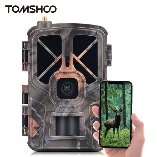 Tomshoo 4G/LTE  Camera Wireless 30MP Trail Camera Waterproof Outdoor Infrared Night Vision Security Camera