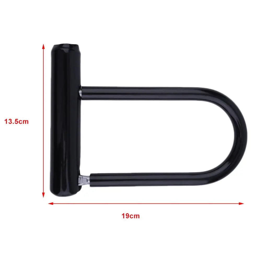 Universal Bicycle Steel Anti Theft Security U Lock, Mounting Bracket Keys