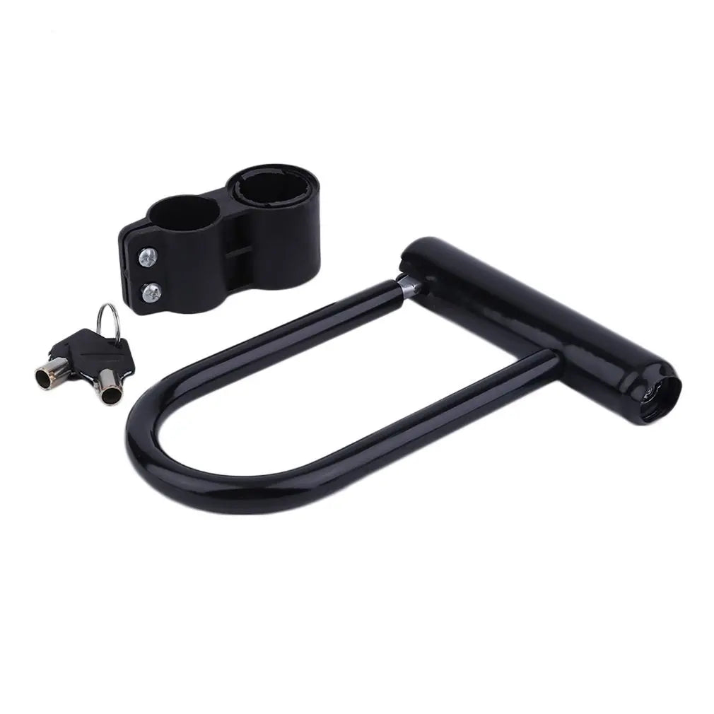 Universal Bicycle Steel Anti Theft Security U Lock, Mounting Bracket Keys